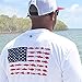 Chasing Fin American Fish Flag Performance Long Sleeve Fishing Shirt