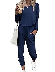 Ekouaer Women's Pajama Sets Casual 2Pcs Sleepwear