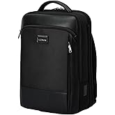 LENZN Laptop Business Backpack for Men & Women, Work Backpack Fits 15.6 Inch Laptop, Travel Bagpack with USB Charging Port, Anti-Theft Pocket, Durable Nylon, Computer Bookbag with Multiple Pockets