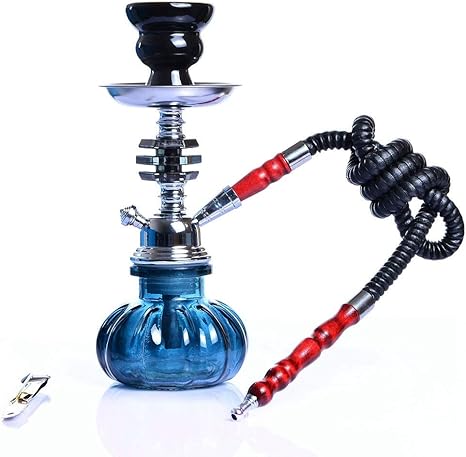 Amazon Co Jp 水ギセルシーシャセット1水ホースシーシャパイプポータブル水ギセルボウル付きチャコールホルダーチチャナルギレアクセサリーコンプリートセット 黒 ホーム キッチン