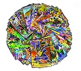 100 PCS Pokemon TCG Style Card HOLO EX FULL ART : 20 GX + 20 Mega + 1 Energy + 59 EX Arts