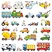 DECOWALL DS4-8015 The Transports Kids Wall Stickers Wall Decals Peel and Stick Removable Wall Stickers for Kids Nursery Bedroom Living Room Decor