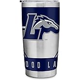 Rico Industries NCAA Longwood Lancers Standard 20oz Stainless Steel Tumbler with Lid - Great For Coffee, Tea, Water or Cocktails