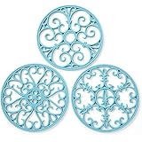 Silicone Trivet Mat - Non-Slip & Heat Resistant Kitchen Hot Pads for Countertops & Table - Kitchen Trivets for Hot Dishes & C