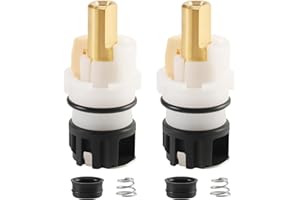 Yejesiy 2 Pack RP25513 Faucet Stem Replacement for Delta Two Handle Faucet Repair Kit, Premium Faucet Cartridge Parts with RP4993 Rubber Seat and Spring