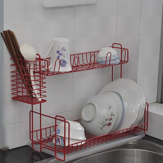 red dish rack amazon