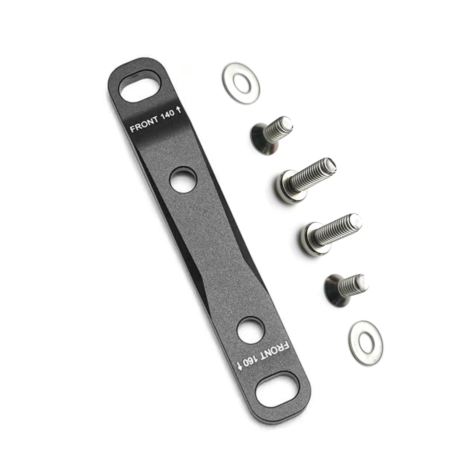 MIEBA Flat Mount Caliper Bracket Adapter Front - 0F/20F (Front 140/Front 160)/Rear - 20F (Rear 160) for SRAM Disc Brake Caliper (Front-0F/20F)