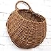 MOTINA Handmade Woven Hanging Basket Natural Wicker Handed Storage Basket for Home Garden Wedding Wall Decorations