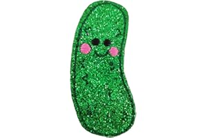 ROCKAPATCH Pickle Funny Food Embroidered Iron On Patch