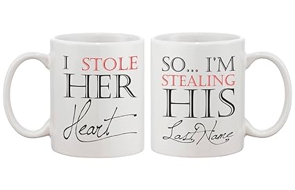 Exciting Lives D&Y Stealing His Last Name Mug For Newlyweds Couples