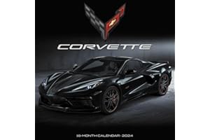 WILLOW CREEK PR Corvette 2024 12" x 12" Wall Calendar (Foil Stamped Cover)