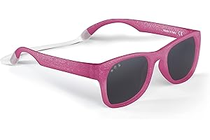 ROSHAMBO BABY ROSHAMBO Unbreakable Toddler Sunglasses with Strap BPA-free – Girls Boys 2-4 years – Polarized Lens, Assembled in USA
