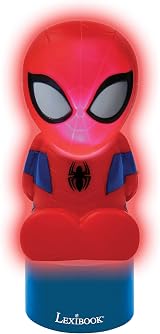 LEXIBOOK Spiderman Nightlight and Speaker for Children NS01SP Blue Red view 4