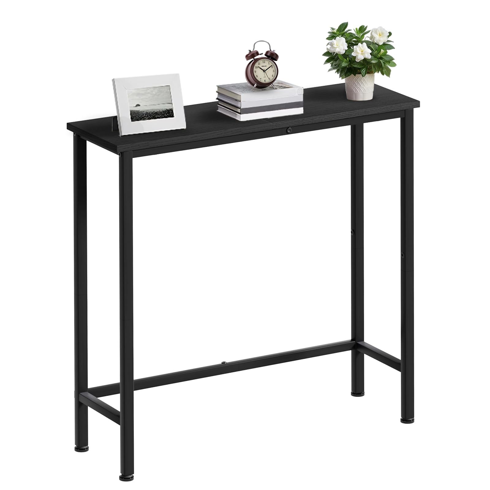 Photo 1 of Mordchil HF Narrow Console Table, 29.5" Small Entryway Table, Slim Hallway Table, Thin Sofa Side Table for Hallway, Bedroom, Living Room, Foyer, Black