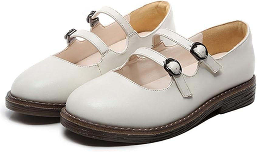 Amazon パンプス ストラップ レディース ポインテッドトゥ ローヒール フラット コンフォートシューズ カジュアル メリージェーン 軽量 可愛い 美脚 日常 歩きやすい 柔らかい 快適 夏春秋 約2 5ｃｍヒール ホワイト キャメル パンプス