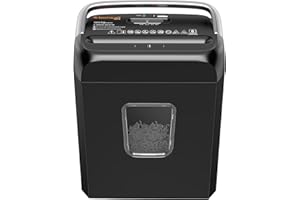 Bonsaii Paper Shredder for Home Use,6-Sheet Crosscut Paper and Credit Card Shredder for Home Office with Handle for Document,