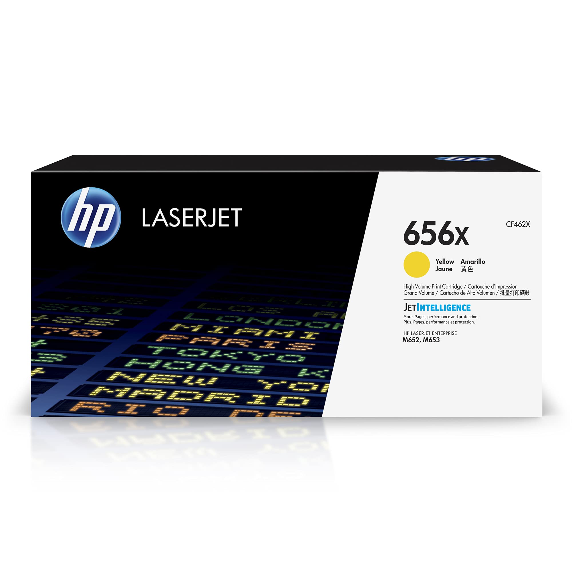 HP CF462X 656X High Yield Original LaserJet Toner Cartridge, Yellow, Single Pack