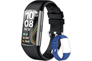 DUOBUY Fitness Tracker with 24/7 Heart Rate and Blood Pressure Monitor, Blood Oxygen, Sleep Tracker, Step Tracker, Calorie Counter, IP68 Waterproof Fitness Watch, Smart Watch for iphone Android Compatible