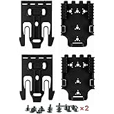 2 Pcs Qls Quick Locking System Kit with Locking Fork and Receiver Plate Tourniquet Holder Gun Holster Drop Flex Adapter