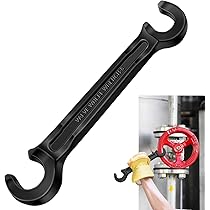 Reed Mfg Valve Wheel Wrench, Double-End, 1/2 And 21/32 Inch Hook