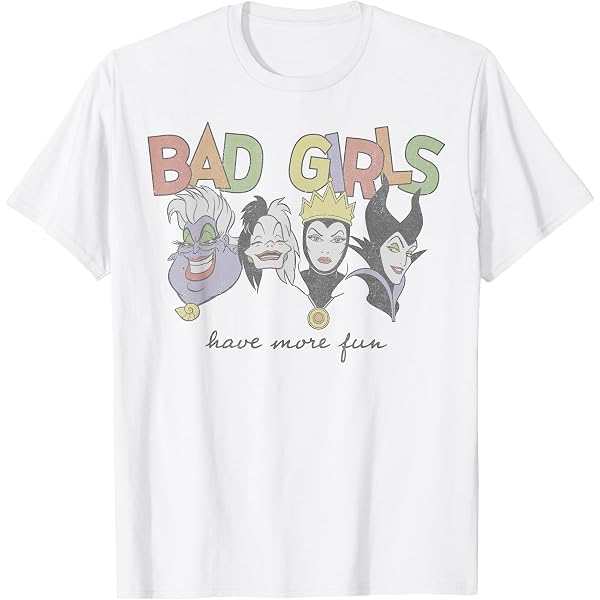 Amazon.com: Disney - Villains Bad Girls T-Shirt : Clothing, Shoes