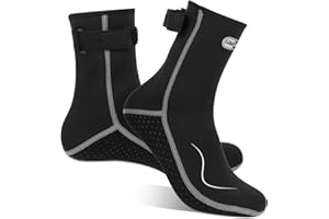 Gimilife Neoprene Socks, 3MM Water Socks for Women Men, Diving Wetsuit Sock for Beach Volleyball Snorkeling Surfing