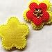 60pcs Felt Padded Flowers Appliques Craft Wedding Deco Mix Lots Bulk