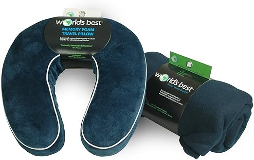 Amazon Com World S Best Pillow And Blanket Travel Pack Memory