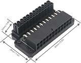 Yctze ATX 24-Pin 90 Degree Power Adapter Female to Male Right Angle Connector view 8