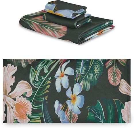 Zemivs Persönliches Handtuchset Tropical Jungle Palm Bird Ausgefallene