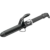 BaByliss Pro Spring Curling Iron, Porcelain Ceramic Professional For Multiple Hair Types, Reaches 430 Degrees for Loose Long Lasting Curls