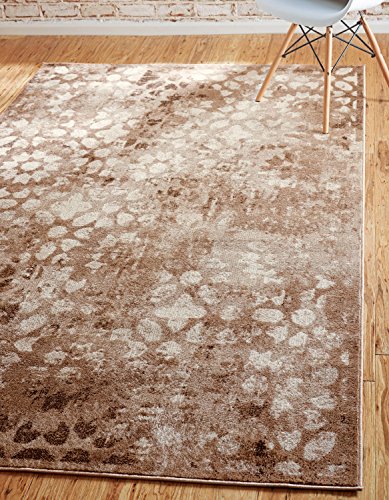 Unique Loom Sofia Collection Brown 8 x 10 Area Rug (8' x 10')