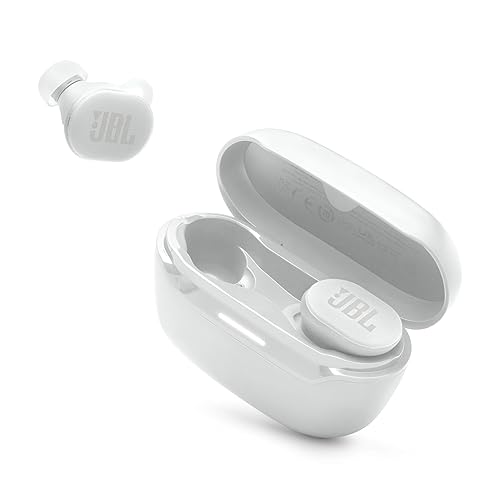 JBL Endurance Race 2 - Waterproof (IP68) Sports True Wireless Earbuds with 4 mics for Crisp, Clear Calls, Pure Bass Sound, 48Hrs of Playback, Plus Speed Charging & Active Noise Cancelling (White)