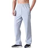 Zoulee Men's Casual Cotton Jogger Sweatpants Zipper Front Pants