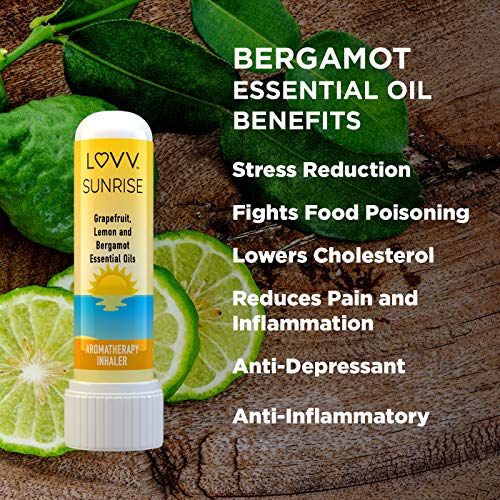 LUVV Personal Aromatherapy Nasal Inhalers SUNRISE, RELAX, HAPPY Combo