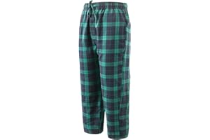 BYX SWEETLEISURE Big Boy's Cotton Plaid Pajama Pants Lounge Long Pants Loose Size 8 10 12 14 16