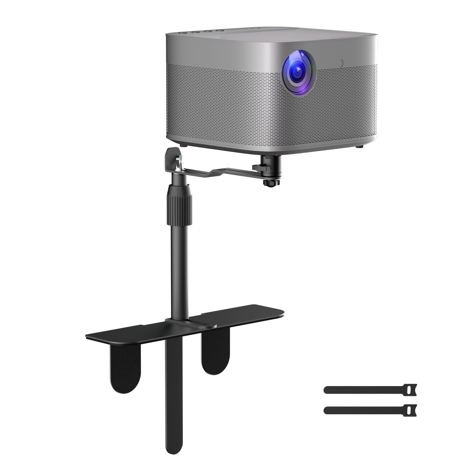 Photo 1 of Suptek Universal Projector Stand Holder – Height Adjustable 360° Swivel Mount for Bedside, Sofa&Table– Stable Plug-In Base with 1/4" Thread – Compatible with Most Projectors for Home Theater (PR001CM)