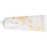 LOLLIA Breath Handcreme, 4 oz, Peony & White Lily Scented Hand Cream for Women, Moisturizing Lotion for Dry Hands, Quick Absorbing Shea Butter & Cocoa Butter, Luxury Purse Essentials
