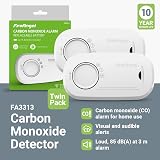 Fireangel FA3313 Carbon Monoxide Alarm 10 Year Sensor Life 2 Pack White view 2