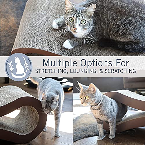 Skade Ultimate Cat Scratcher Lounge, Premium Extra Large Cat Scratching Post, ardboard Cat Scratchers, Reversible Cat Scratching Pad, Cat Corrugated Scratching Bed