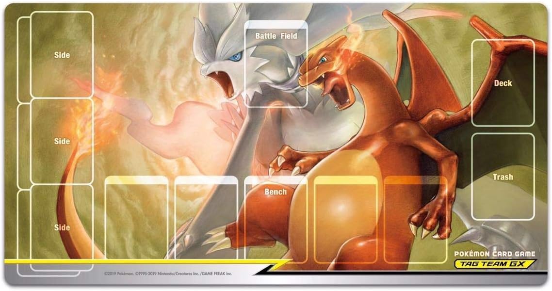 ポケモンカード ダブルブレイズ ポケカジム限定 ラバープレイマット レシラム リザードンgx Team Gx トレカ 通販 Amazon