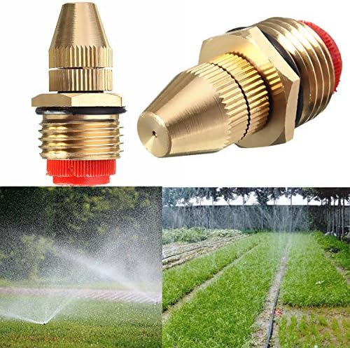 Chinis 1/2 Inch Brass Adjustable Sprinkler Garden Lawn Atomizing Water Sprayer Nozzles