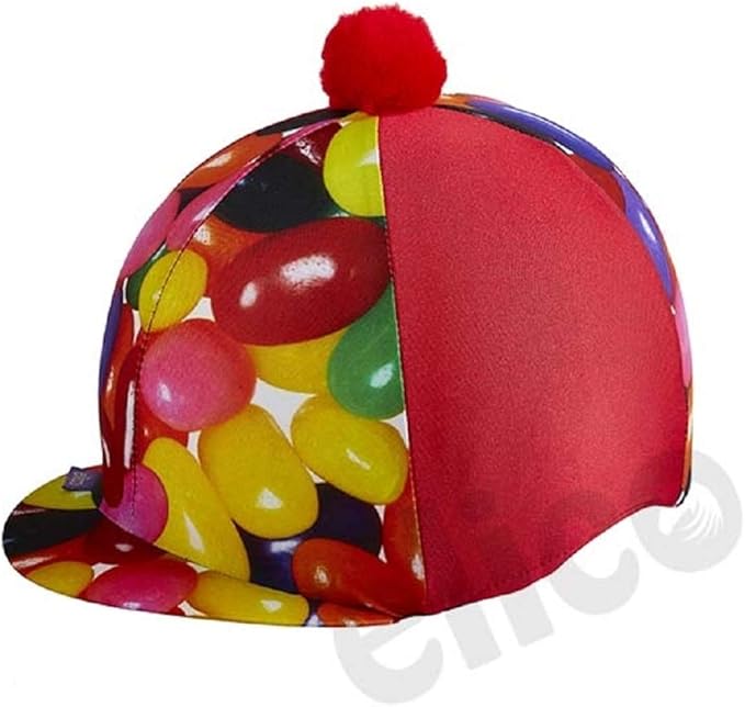 Elico Jelly Beans Lycra Riding Hat / Skull Cap Cover Amazon.co.uk