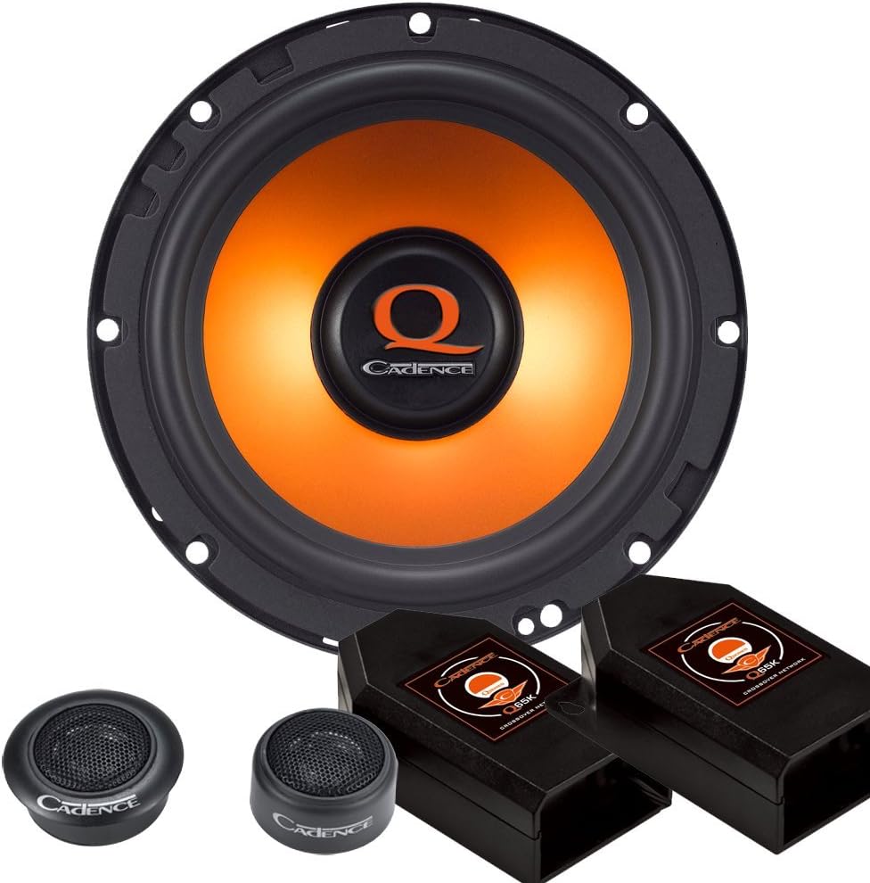 Cadence Acoustics Q65K 300W 6.5" 2-Way Q Series Component Car Speaker System, Set of 2