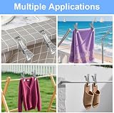 Vicloon 6 Pcs Stainless Steel Beach Towel Clips 12cm Large Sunbed Pegs view 7