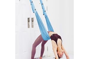 Tchrules Leg Stretcher Strap, Backbend Training Belt with Door Anchor, Flexibility Trainer Stretching Equipment Assist Stretch Strap for Fitness Gymnastics Dance Aerial Yoga Ballet