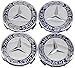 Guzetop 4 pcs Wheel Center Hub Caps 75mm/3 Inch Hub Cap Cover Car Fit for Mercedes Benz All Models (Blue)