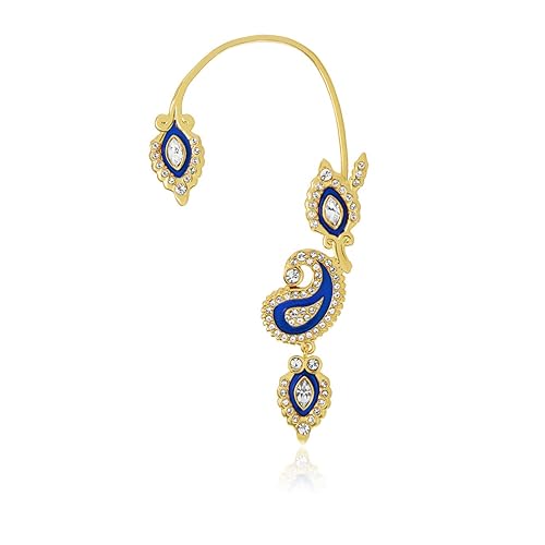 Crimson Pride Gold Copper Ear Cuff Earrings for Women