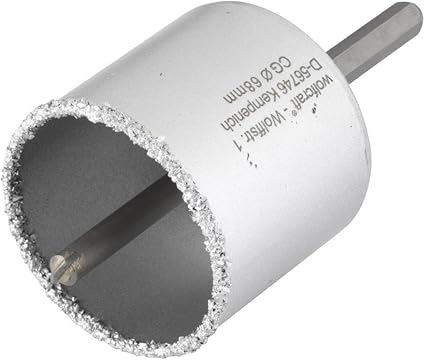 Wolfcraft 3896000 1 Trepans Traversants Et Prets A L Emploi O 68 Mm Ct Avec Foret Centreur O 8 Mm Queue 6 Pans Argent Amazon Fr Bricolage