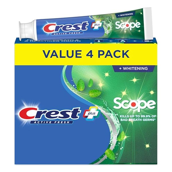 CREST WHITENING PLUS SCOPE, COMPLETE ACTIVE FRESH +...